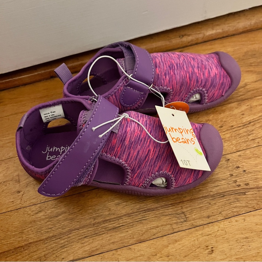 Jumping Beans Size 10 Toddler Purple and Pink Water Shoes